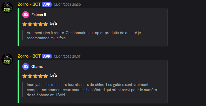 Avis Discord Zorro Ecom
